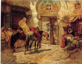 unknow artist Arab or Arabic people and life. Orientalism oil paintings  438 China oil painting art